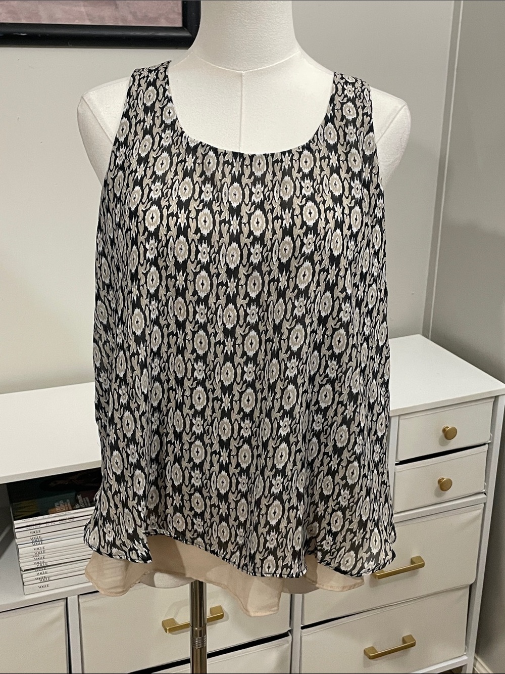 Maurices Sheer hi-low Blouse (L)
